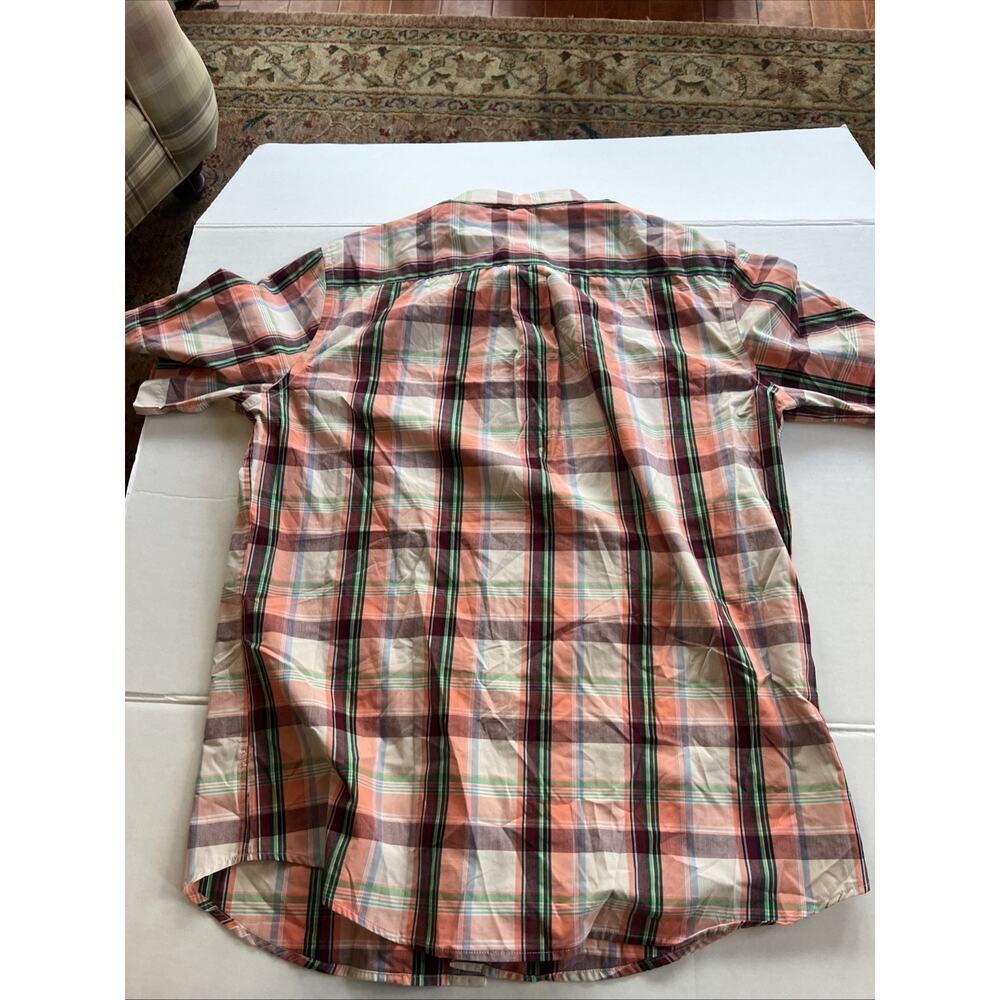 Foundry Supply Co Easy Care Shirt Men XLT Colorful Plaid SS Button Up Tall Skate - Picture 7 of 8